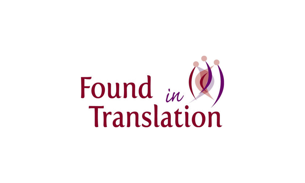 Found in Translation logo with red font